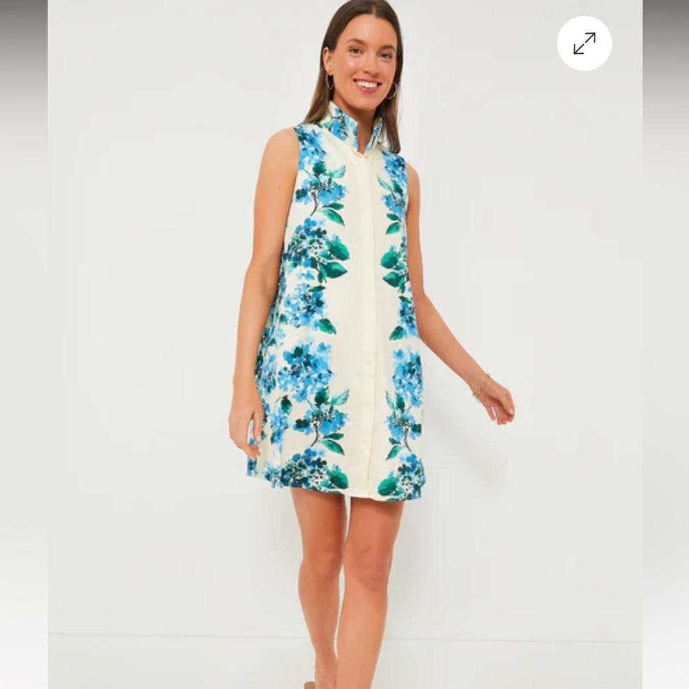 Tuckernuck Blue Floral Strapless Dress new with tags